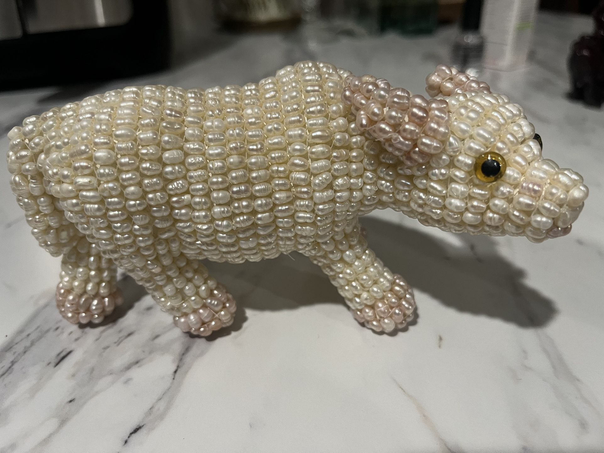 Freshwater Pearl Ox Figurine