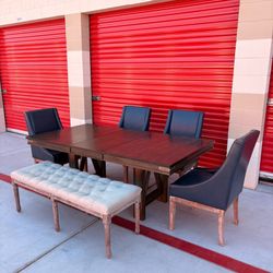 Solid wood dining set
