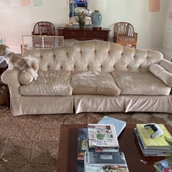 Free Baker velvet Couch Sofa Grandmillenial Style 