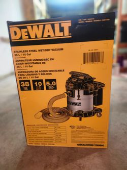 Dewalt wet/dry vacuum