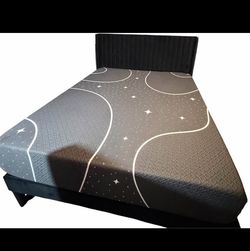 Queen bed and mattress