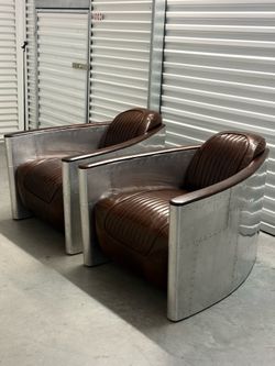 Restoration Hardware Aviator Chairs (2)