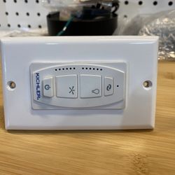Kichler UC9057T 370036WHTR Accessory 6-Speed DC Wall Transmitter, White