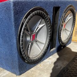 Kicker 50DCWC122 Dual CompC 12-inch Subwoofers Blue 