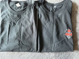 2 Mens New Size Large Custom Short Sleeve T Shirt