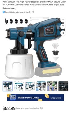 HVLP CORDLESS PAINY SPRAYER 18-21volts Battery