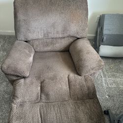 Brown recliner
