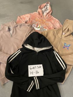 Big girls jackets and sweater bundle