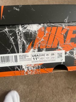Jordan 1 shatter backboards size 11.5M