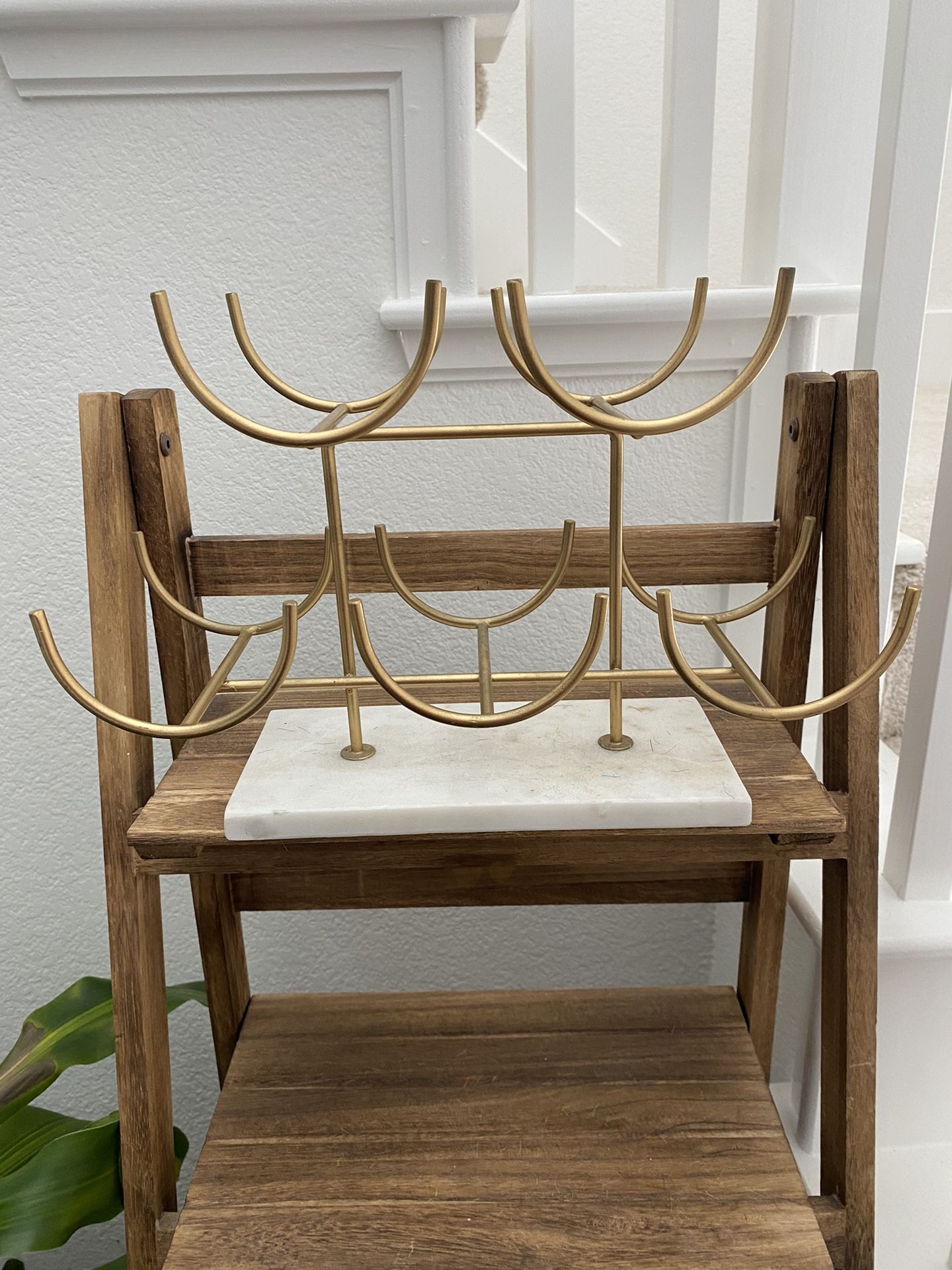 Gold Marble Wine Rack