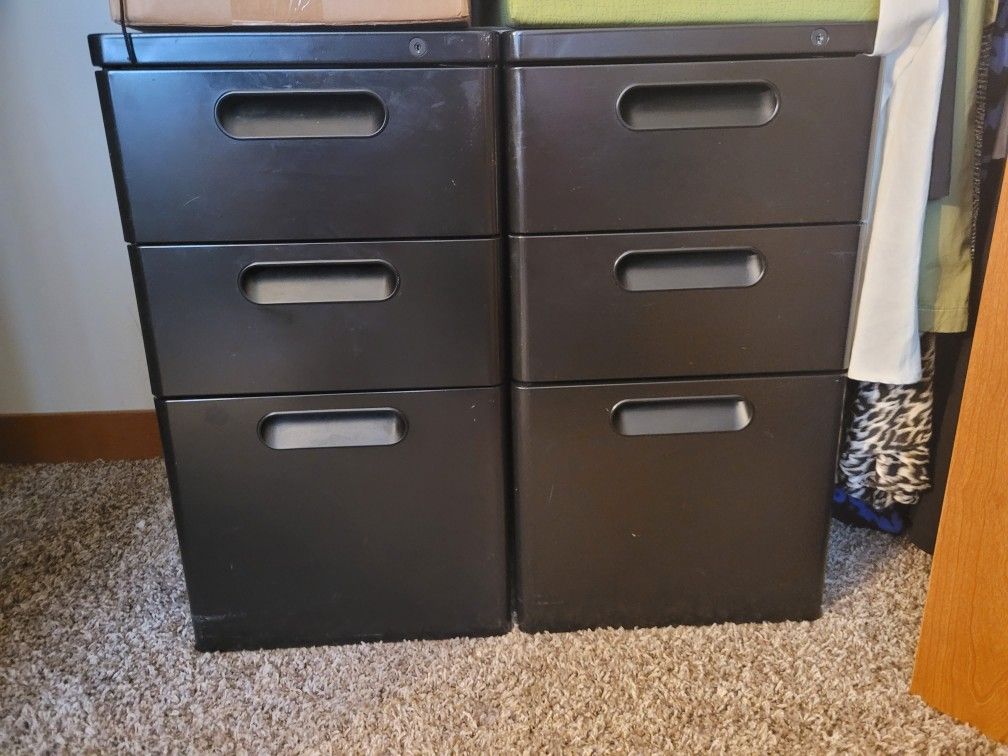 HON Black File Cabinets - Please Read Posting!