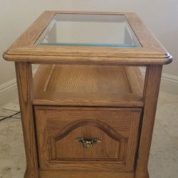 Oak Coffee and End Table