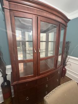 Two Piece China Cabinet