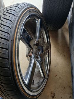 Vougue Tires and Chrome Rims
