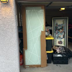 Glass Door 27.5” Wide 79.5” Tall