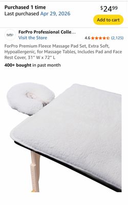 ForPro Premium Fleece Massage Pad Set