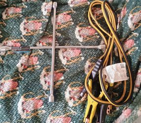 Power torque 4 way and industrial jumper cables. $50 takes both.