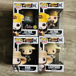 Funko Pop! Big Trouble In Little China Lot Lo Pan GITD PX Exclusive Rain & Lightning Vaulted 