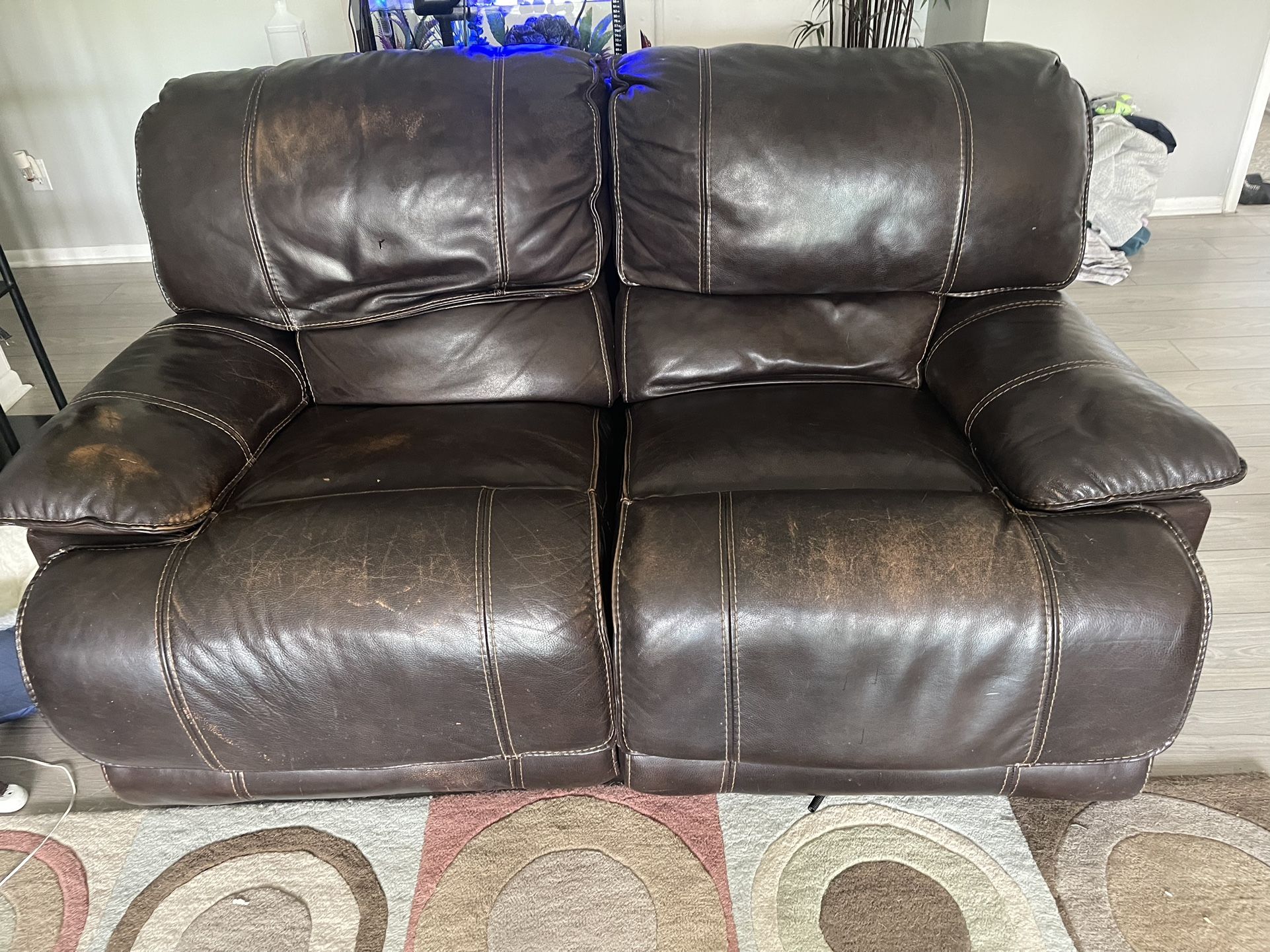 Brown Couch & Loveseat