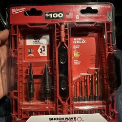 Impact step and drill bit set