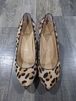Christian Louboutin Cheetah heels Authentic Sz 40