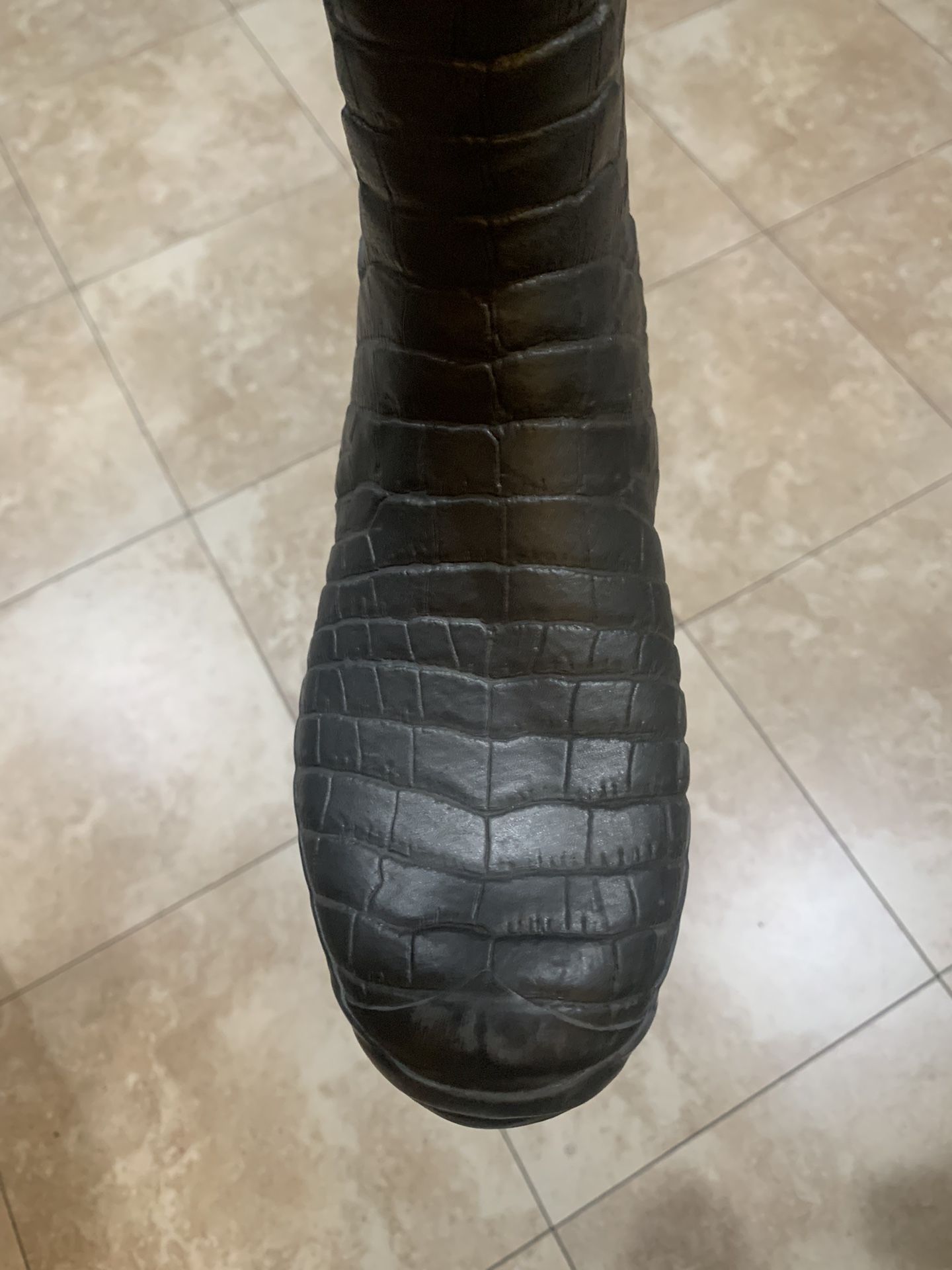 Jimmy Choo x Hunter Rubber Animal Print Rain Boots Women's Size: 9