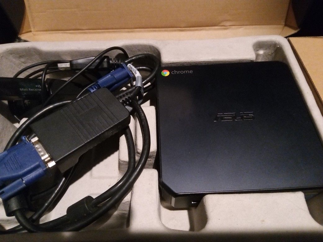 Asus Chromebook For Meeting Mini PC. All Accessories With Box
