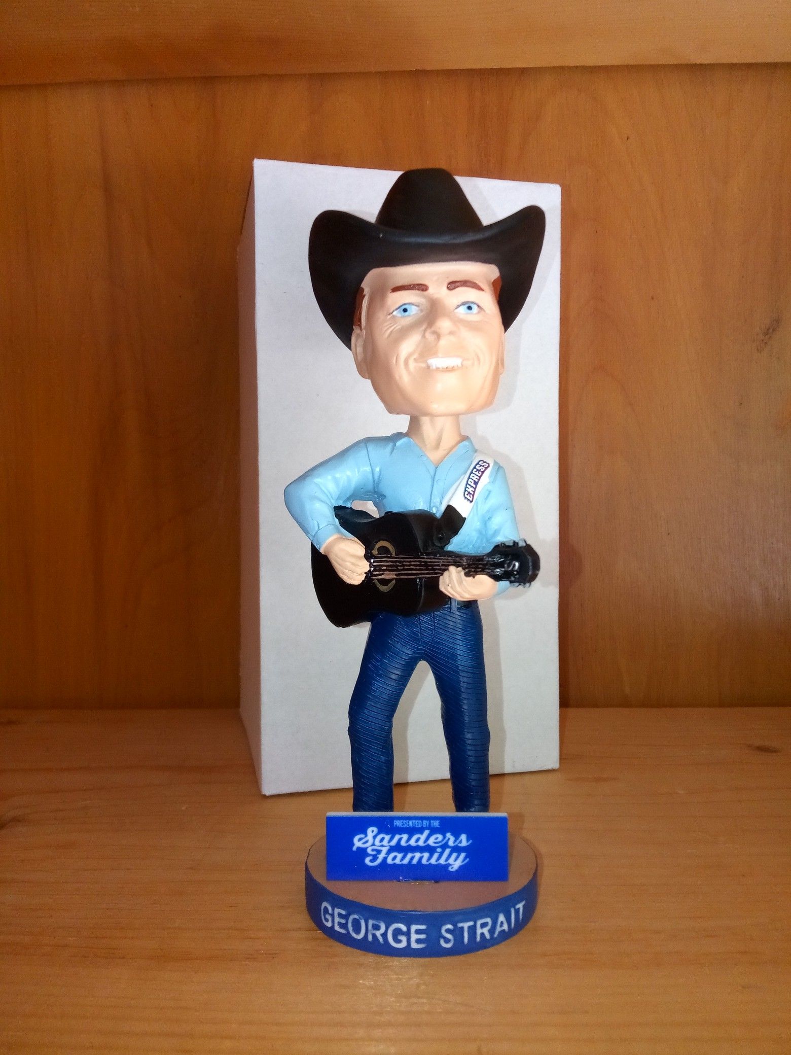 George Strait bobblehead from Round Rock Express.
