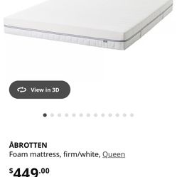 Bed Frame And Mattress 