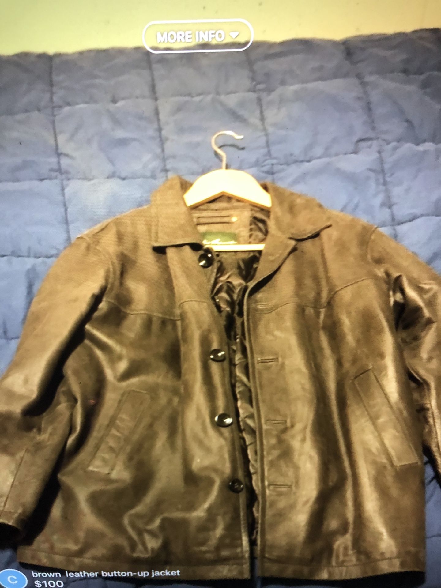 Eddie Bauer leather jacket xl brand new.....