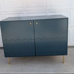 Green blue TV stand or dressser