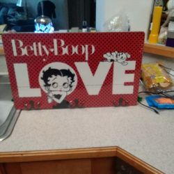 Betty Boop Wooden Sign.  New