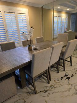 Dining table with chairs