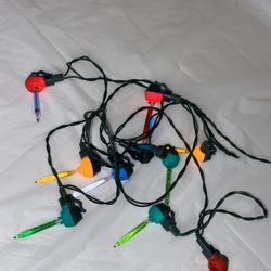 Everglow Christmas Bubble Light Set of 10 mini Small Size Vintage replacement