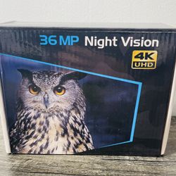 36 MP 4K Night Vision Goggles UHD Hunting Large Screen Binoculars