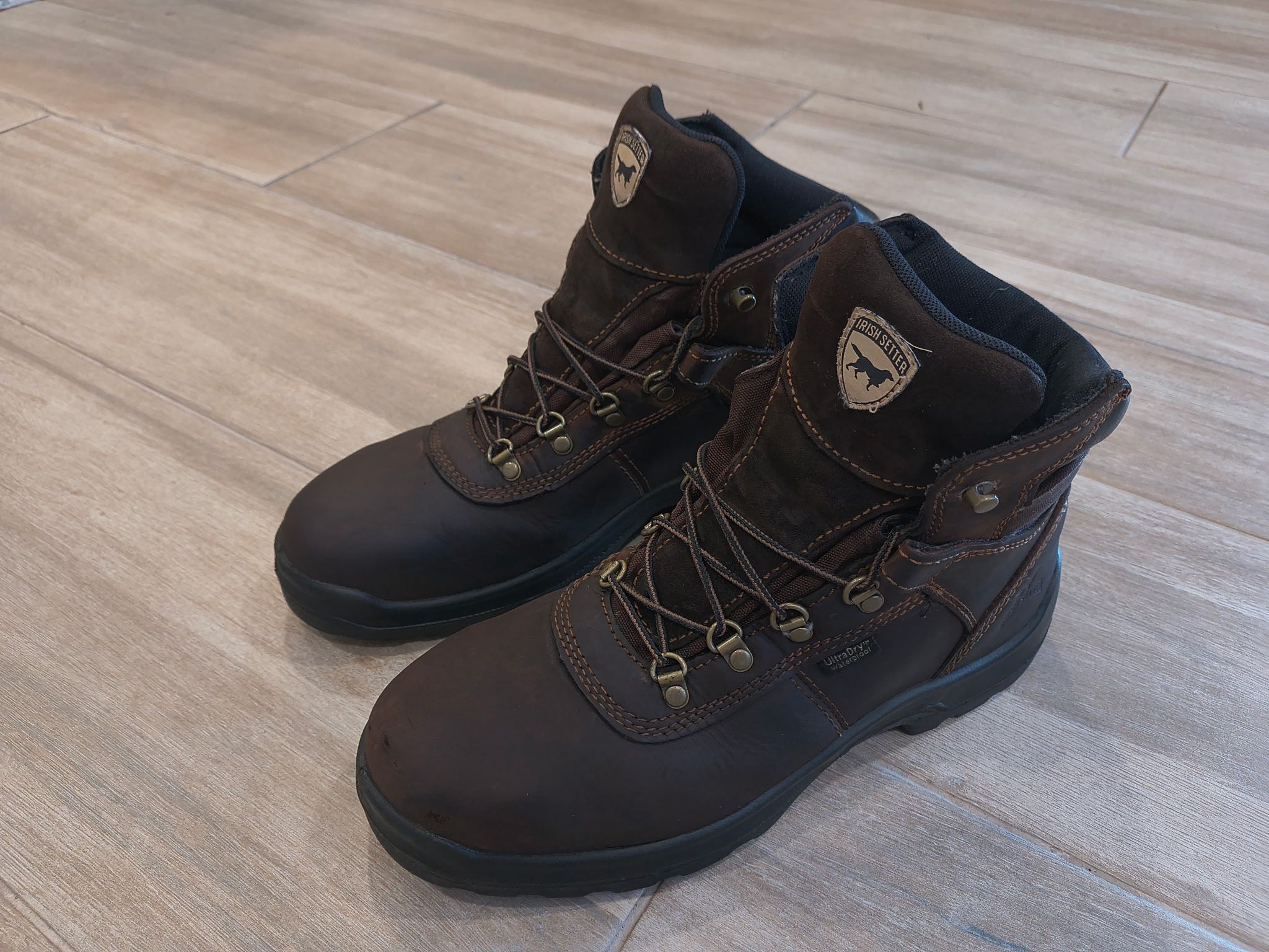 Red Wing Steel Toe Work Boots Size 10 .5 Ultra Dry Waterproof