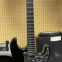 FRET-LIGHT Wireless Black Electric Guitar 