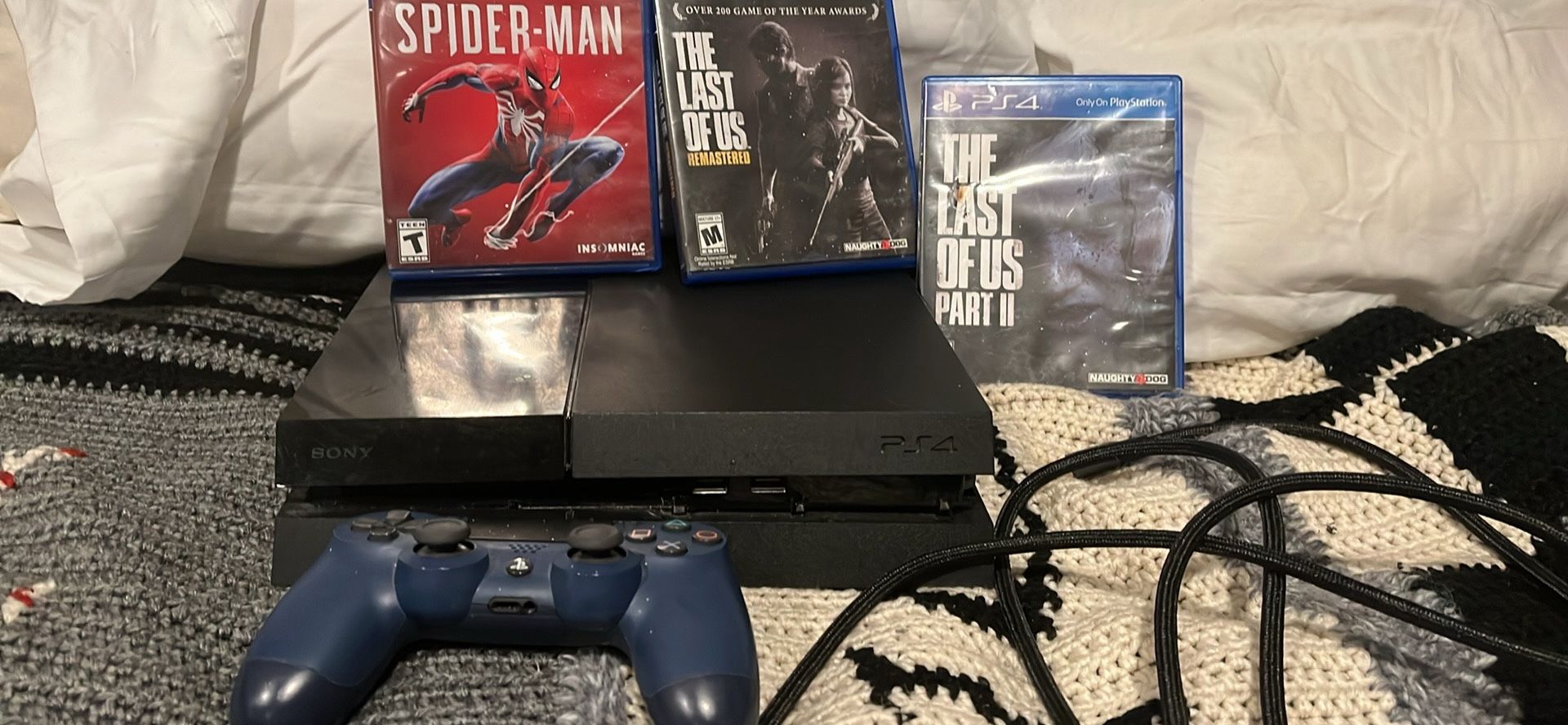PS4 with four games
