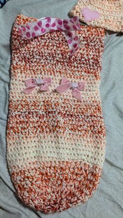 Baby swaddle and hat