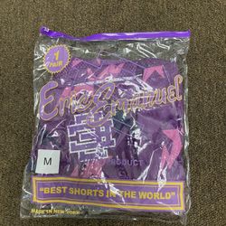 Eric Emanuel Shorts X Bape Miami Purple