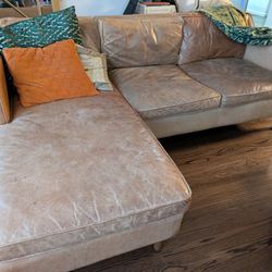 Leather Sectional - FREE