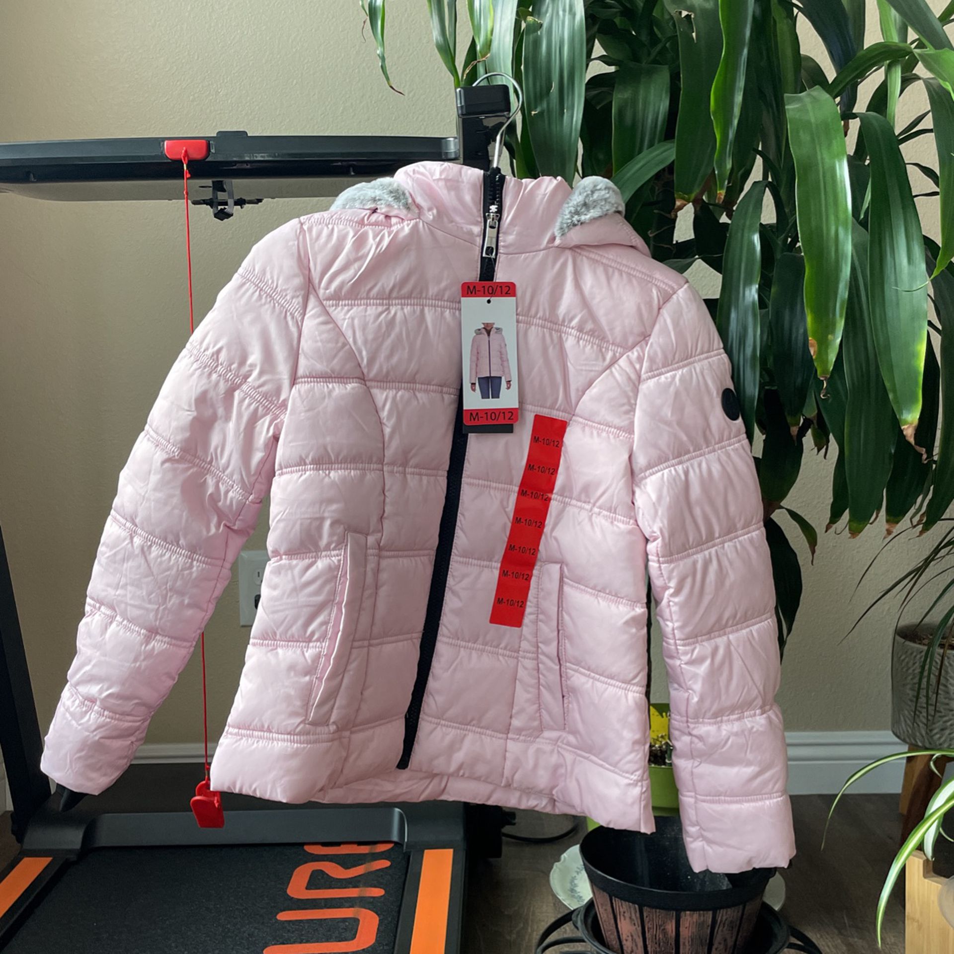 Girls Medium 10/12 Jacket New In Pink