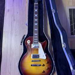 Les Paul Epiphone Guitar + Fender Roc Pro 1000 Amp + Hard Case 