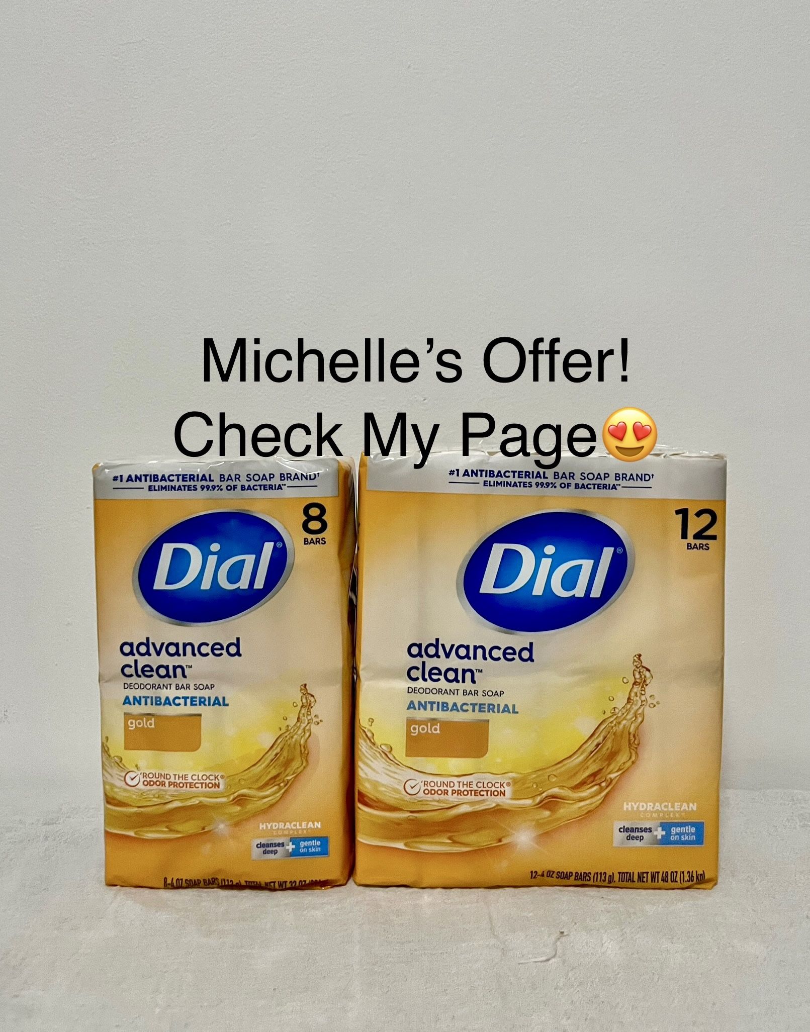 Dial Advanced Clean Bar Soap 8ct/12ct Set