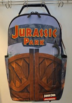 Sprayground Backpack Jurassic Park Entrance Gates