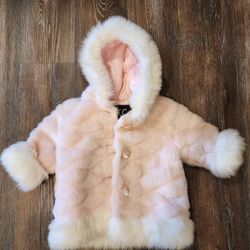 Girls Pink Dress Coat 2T