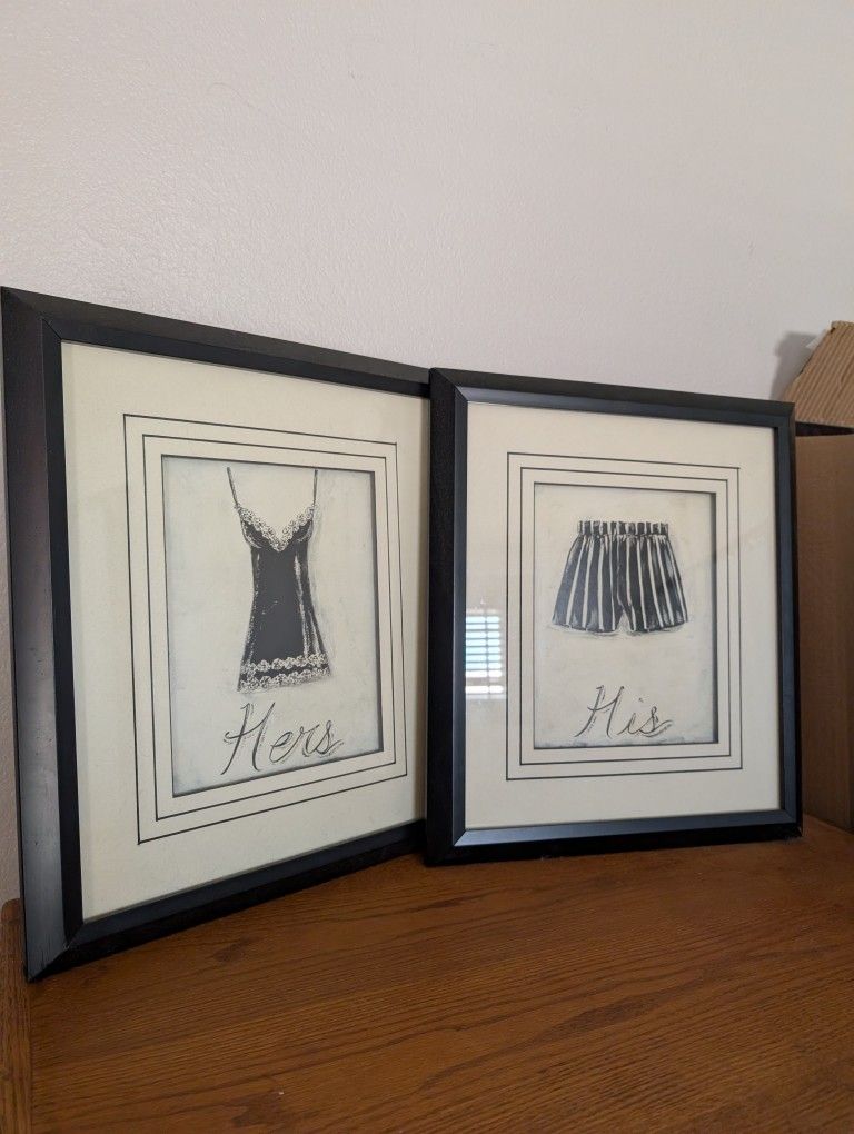 2 Framed Prints with mat