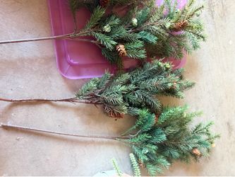 Box of Christmas greenery- home decor holiday decor - price is for all