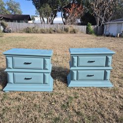 2 Green Nightstand 