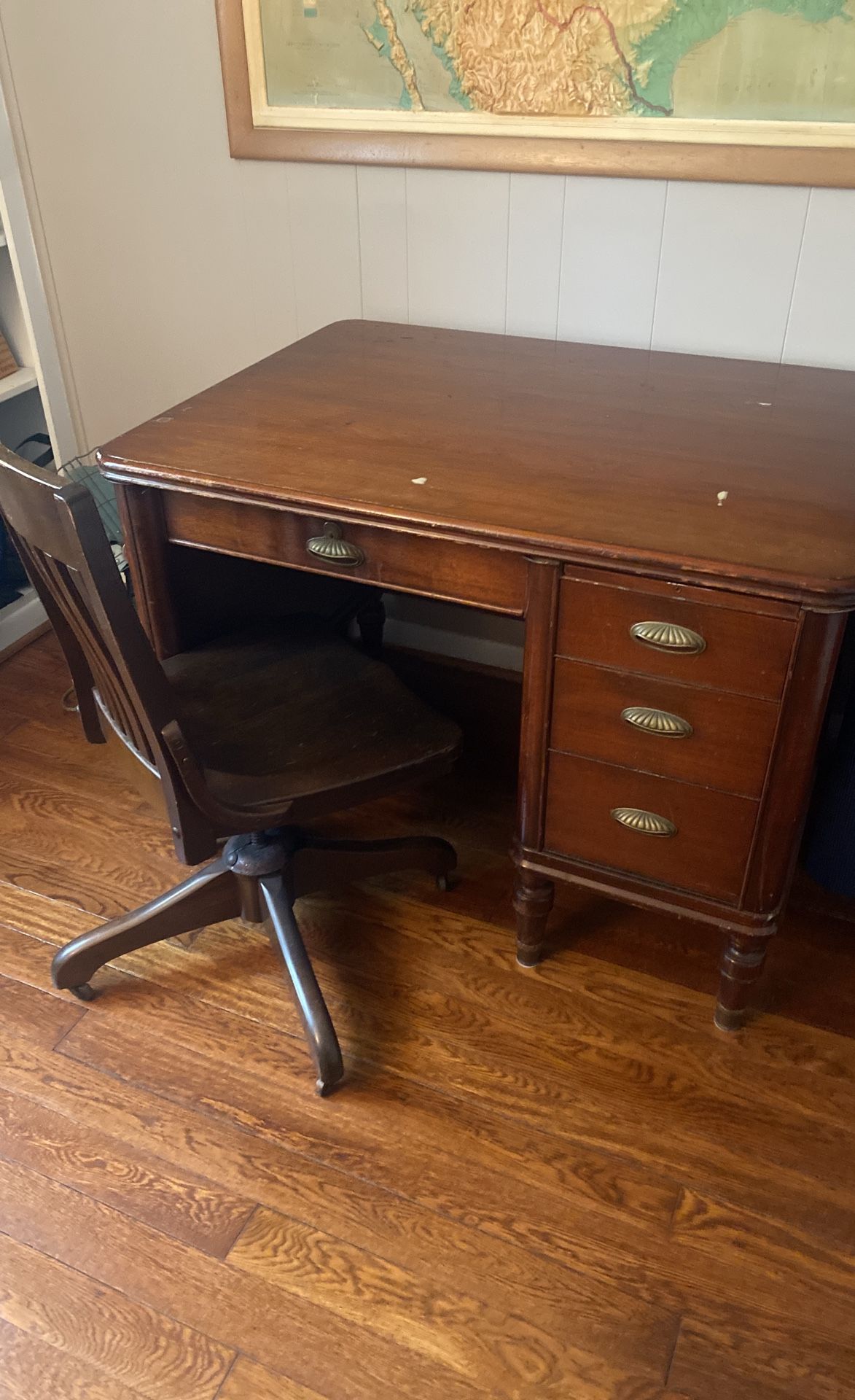 Antique desk & Chair